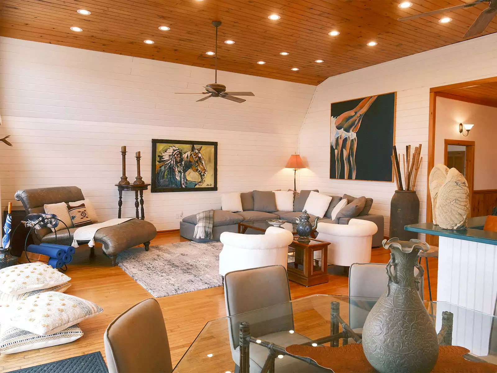 Living Room Downrod Ceiling Fan
