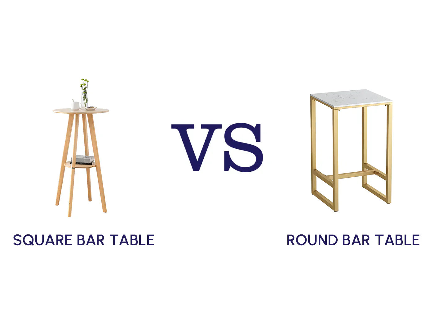 Round Bar Table vs Square Bar Table