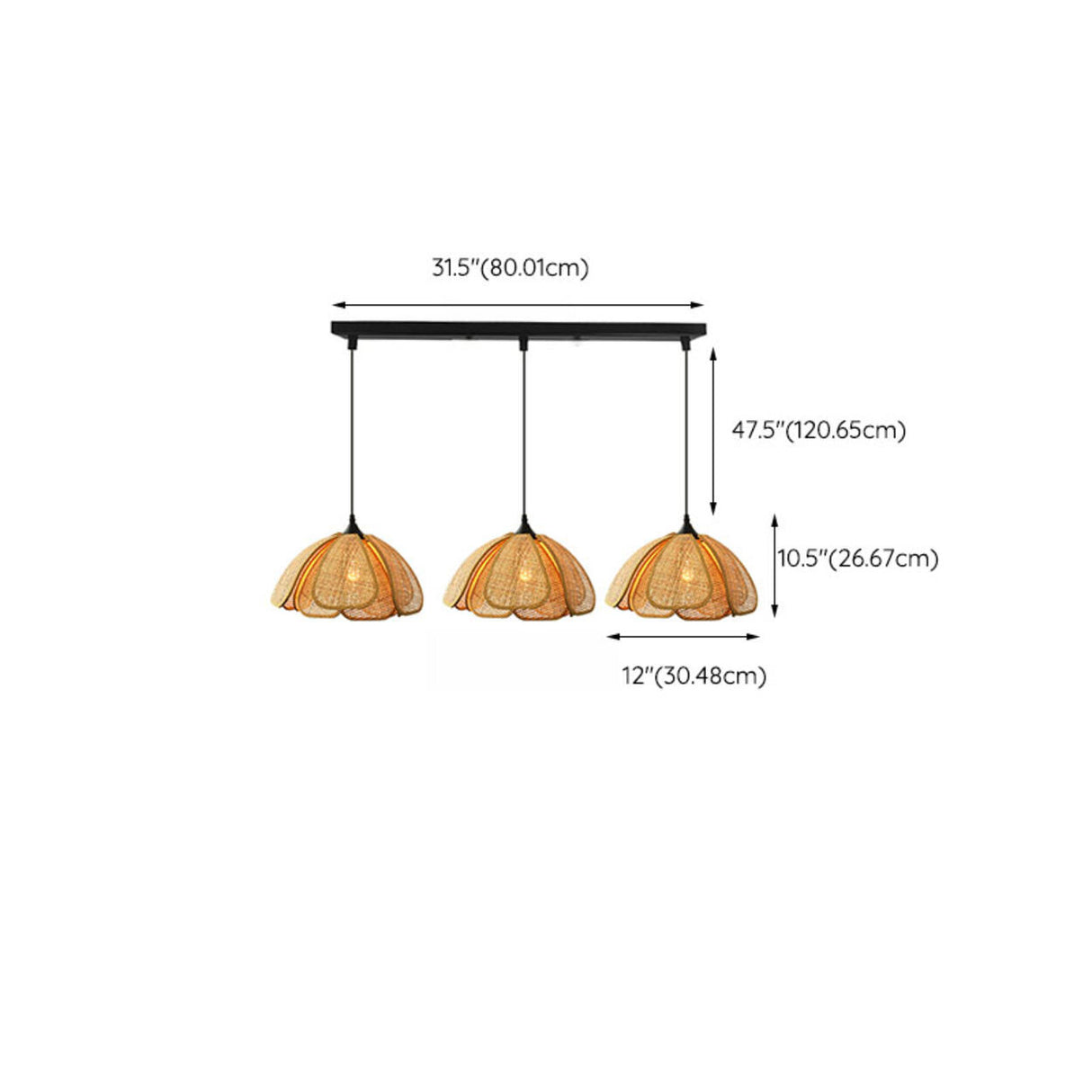 2-Light Rustic Petal Wood LED Island Light Fixture Image - 9