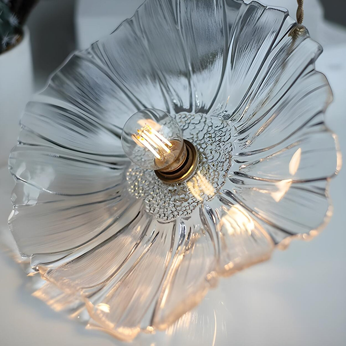 3-Light Elegant Floral Adjustable Island Light Fixture Image - 11