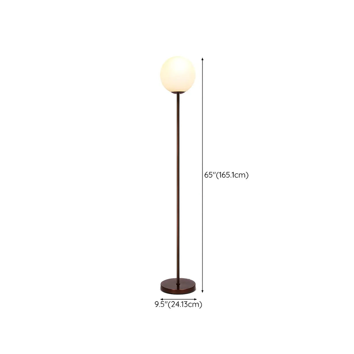 3-Light Globe Gold Contemporary Metal Floor Lamp