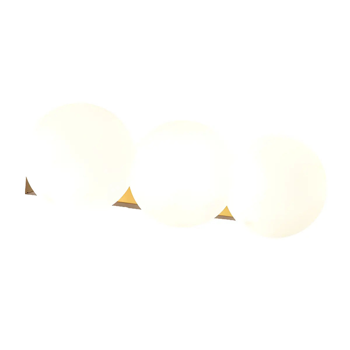 3-Light Modern Gold Globe Metal Wall Light Fixture Image - 11