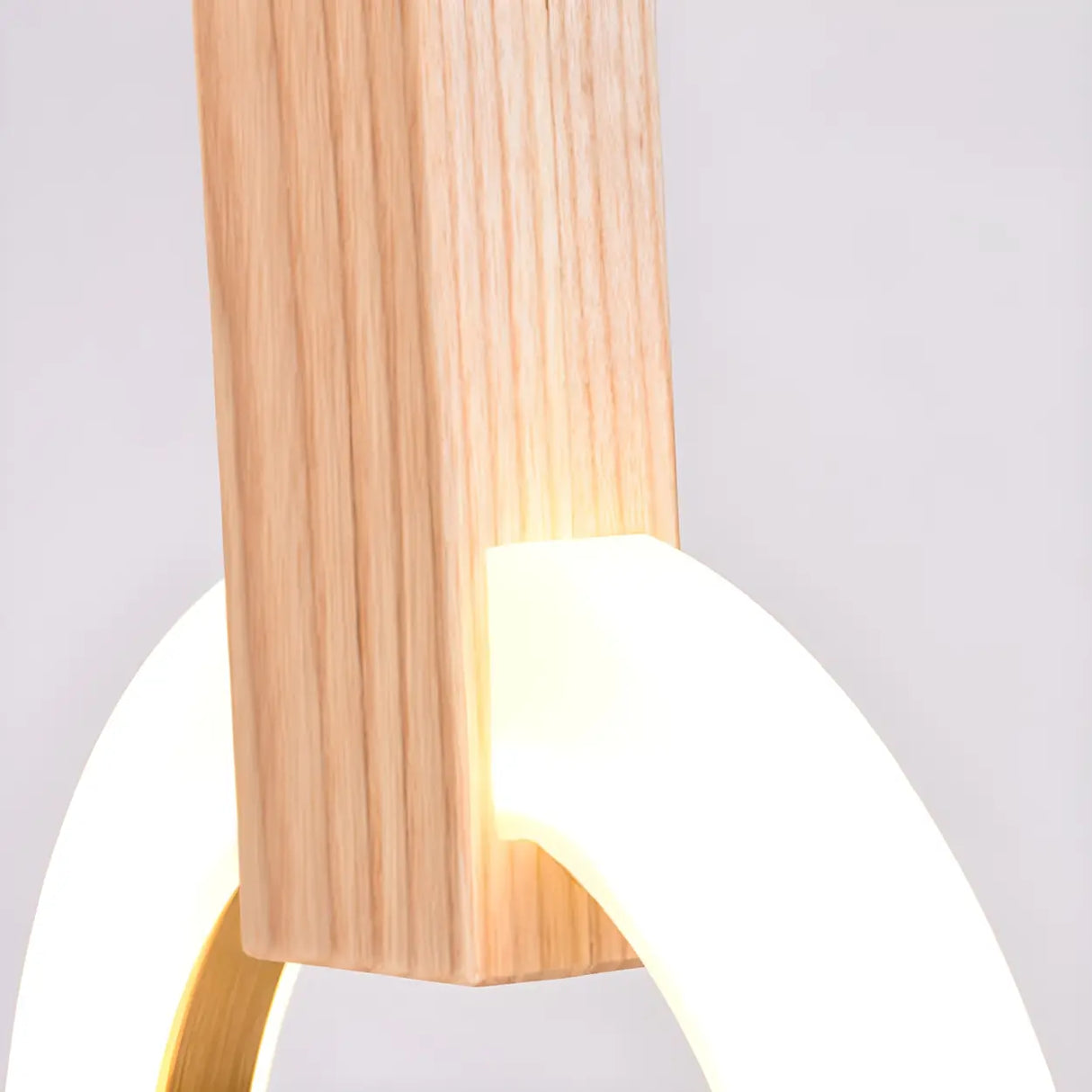 3-Light Modern Ring Adjustable Wooden Island Light Image - 8