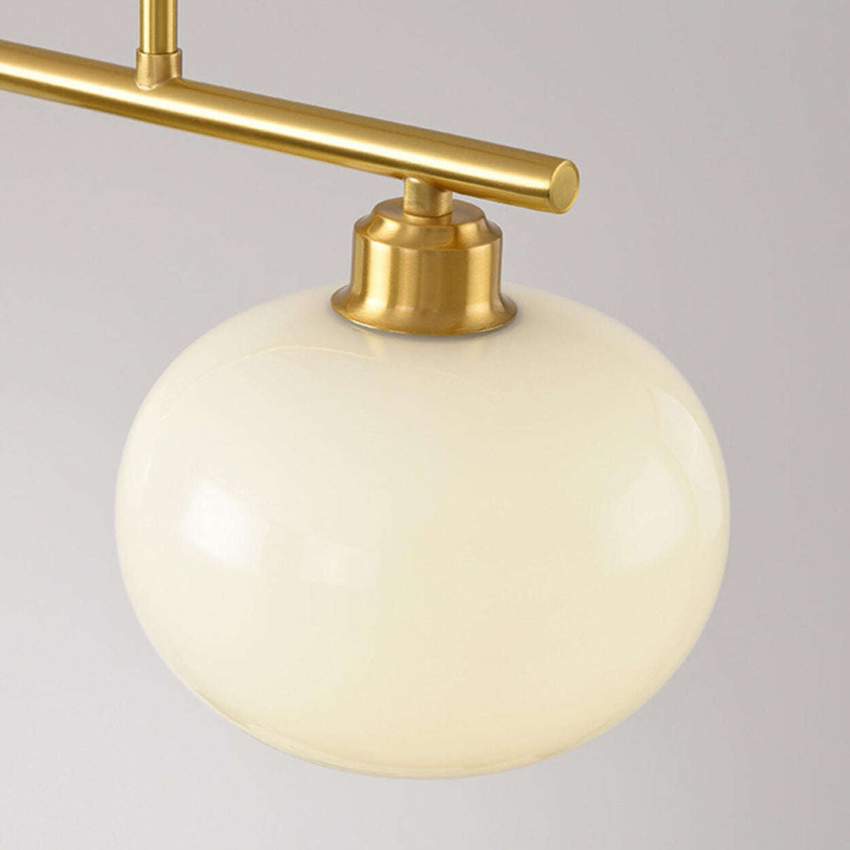 3-Light Modern Round Gold Frame Island Pendant Light Image - 13