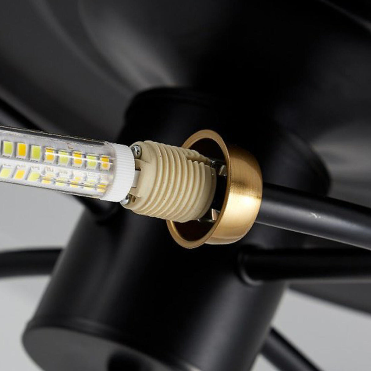 3-Speed Industrial Sputnik Ceiling Fan with Lights Image - 11