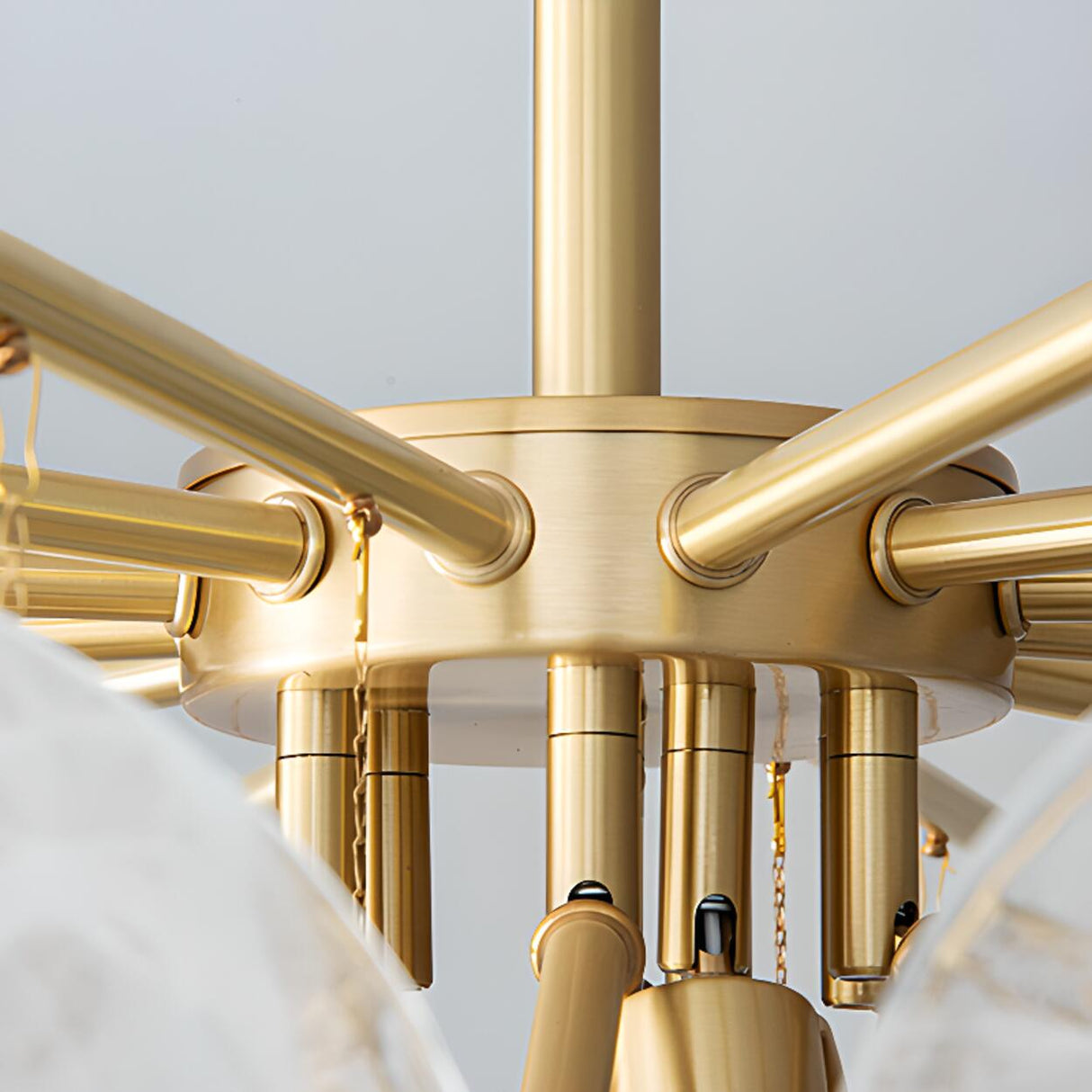 3 Tiers Round Clear Glass Shades Pendant Light Image - 17