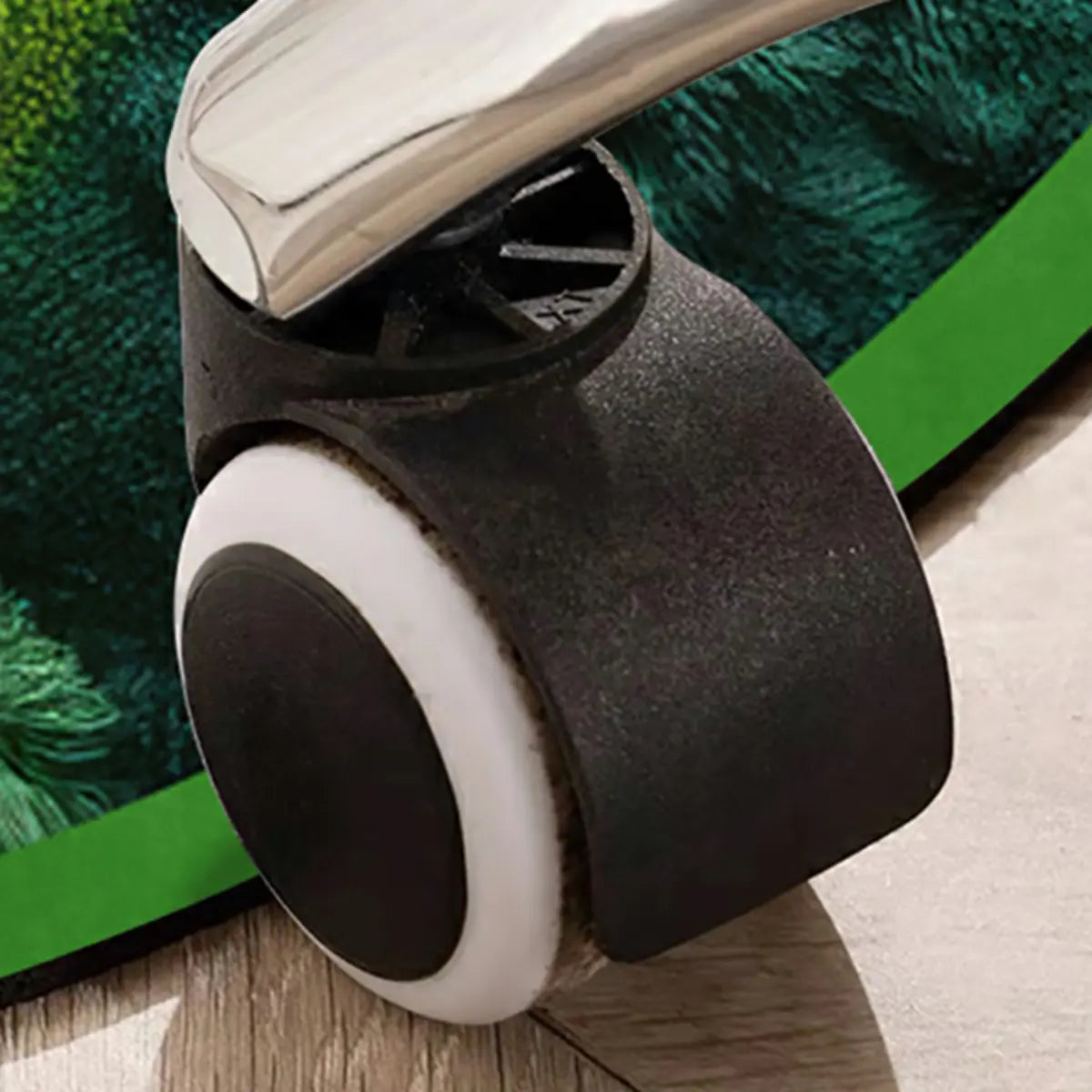 3D Botanical Green Round Anti-Slip Backing Area Rug Image - 8