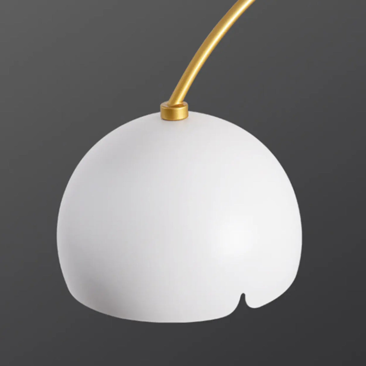 4-Light Arched and Dome White Island Pendant Light Image - 13