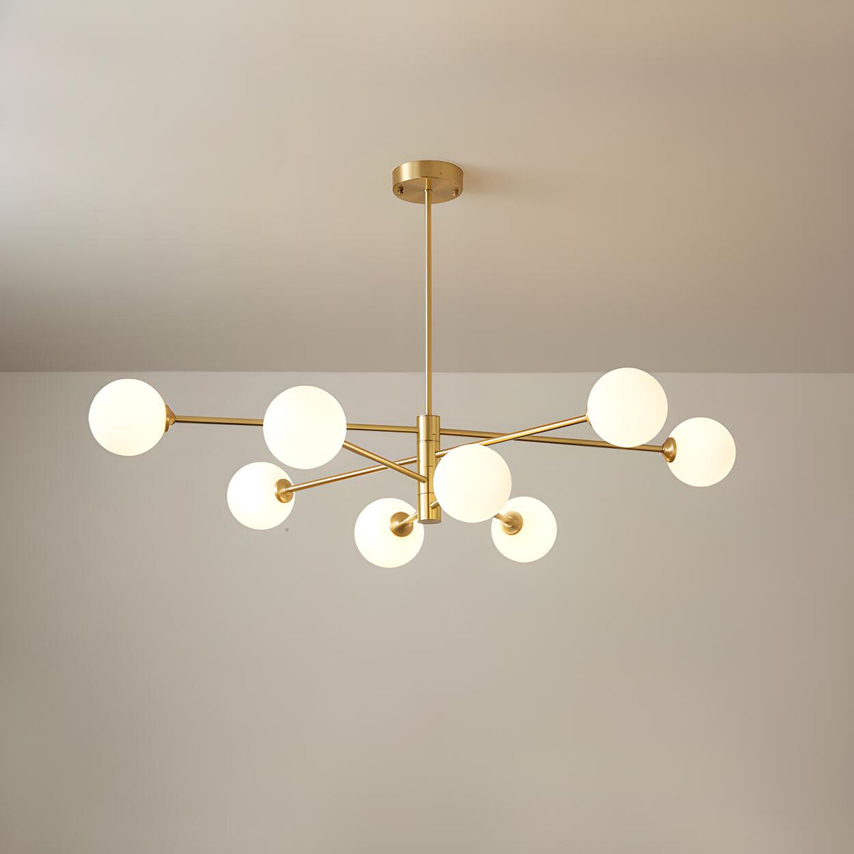 4 Tiers Modern Multi-Arm Ball Glass Chandelier Image - 5