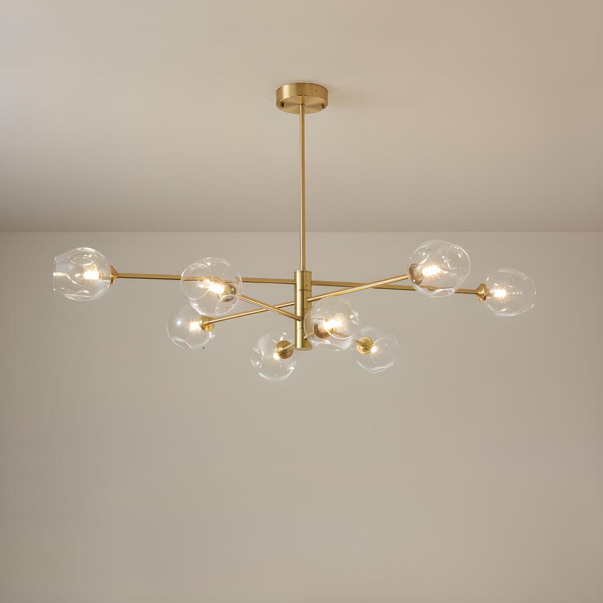 4 Tiers Modern Multi-Arm Ball Glass Chandelier Image - 6