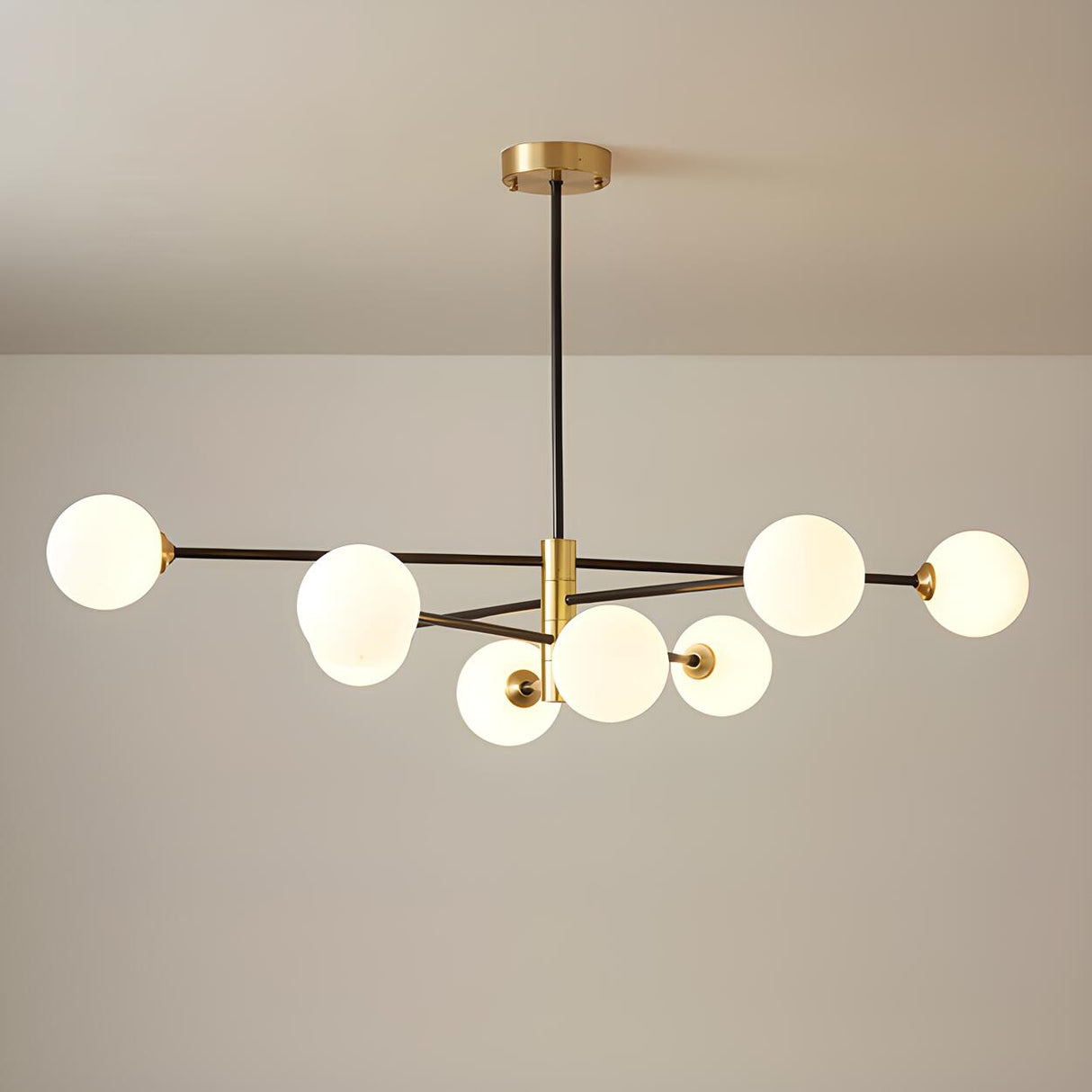 4 Tiers Modern Multi-Arm Ball Glass Chandelier Image - 7