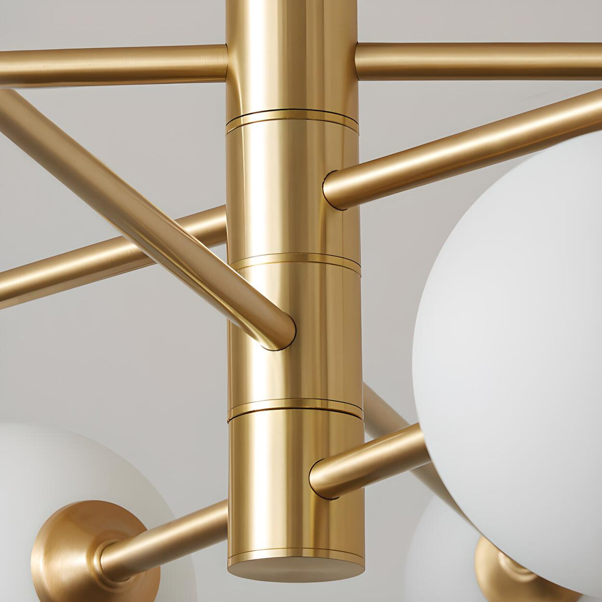 4 Tiers Modern Multi-Arm Ball Glass Chandelier Image - 9