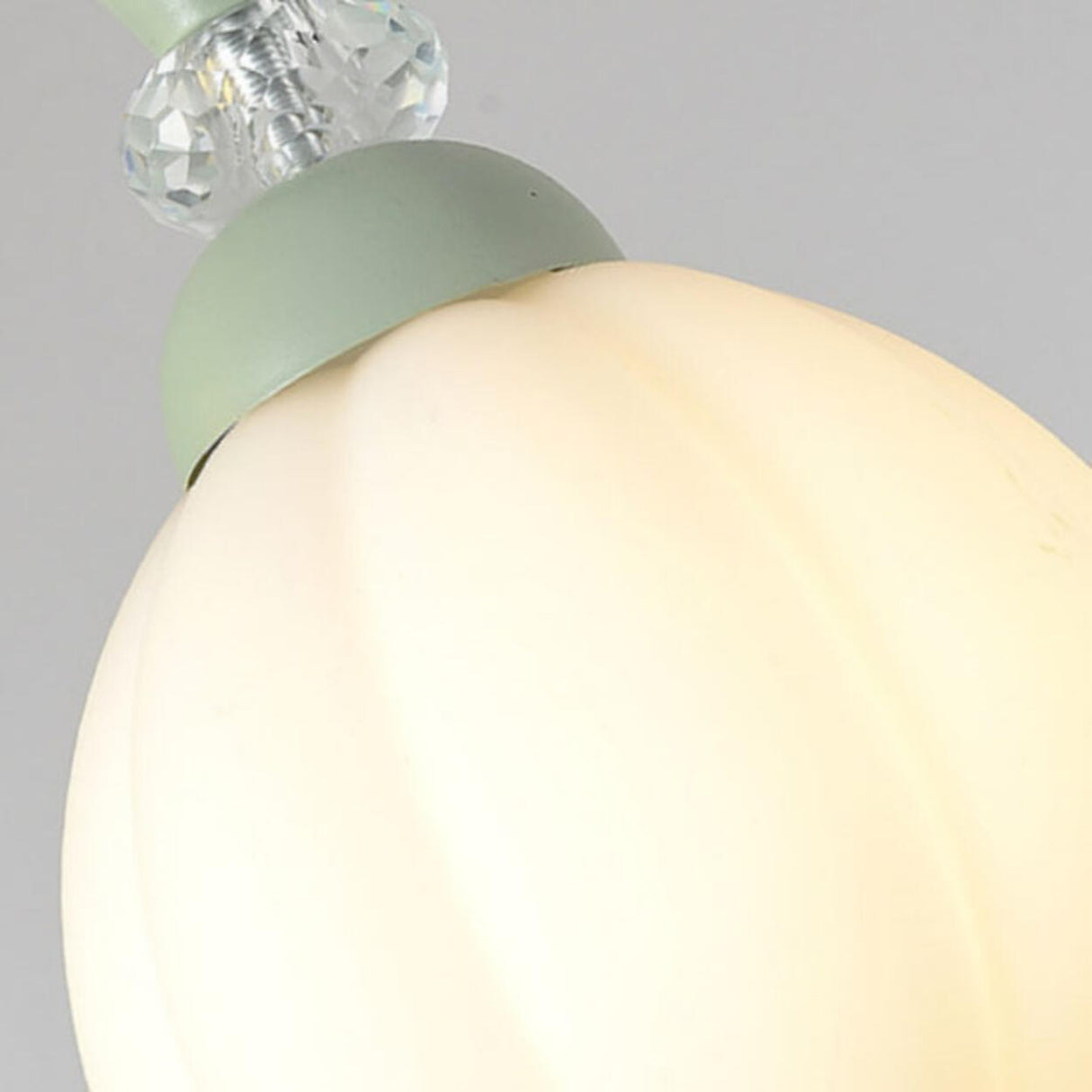 5-Light Modish Green Floral Island Chandelier Light Image - 10