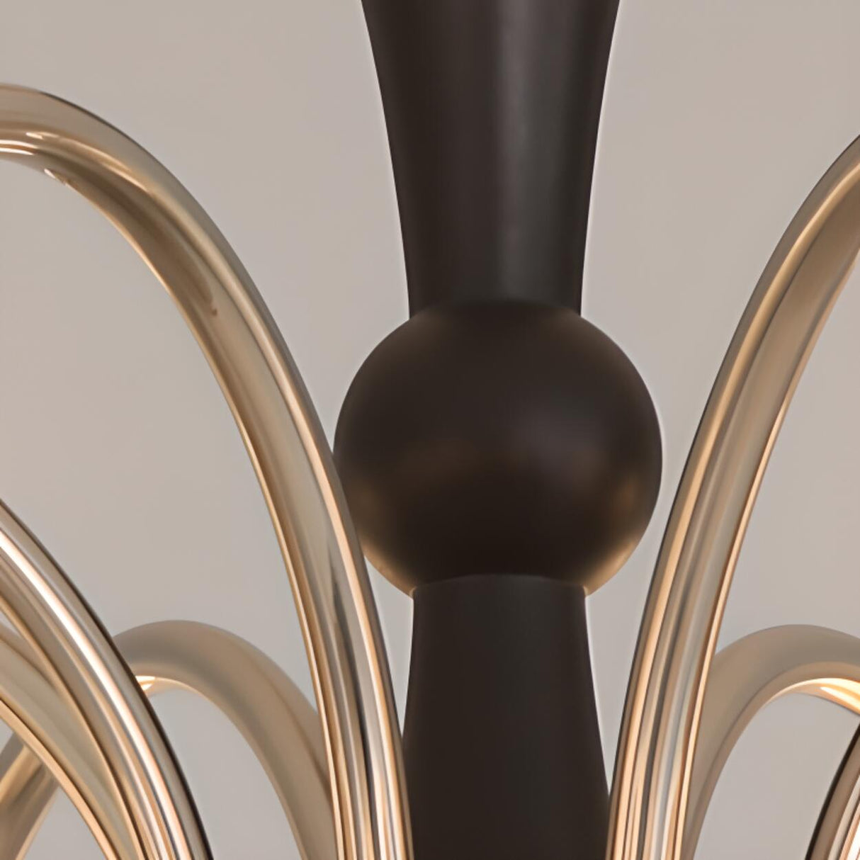 6-Light Classic Black and Gold Globe Chandelier Image - 8