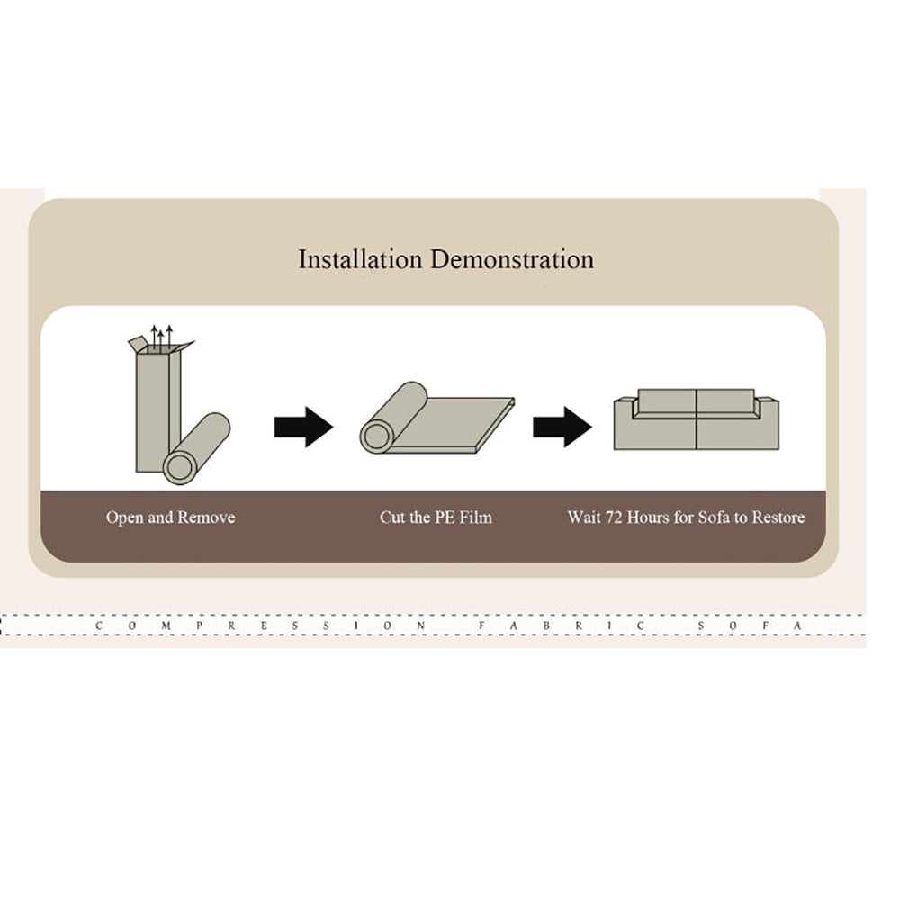 Minimalist Modern White Cotton-linen Sponge Modular Sofa Image - 5