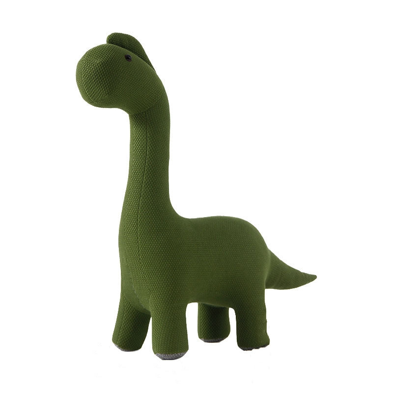 Modern Green Dinosaur-Shaped Knitted Kids Chair - 5