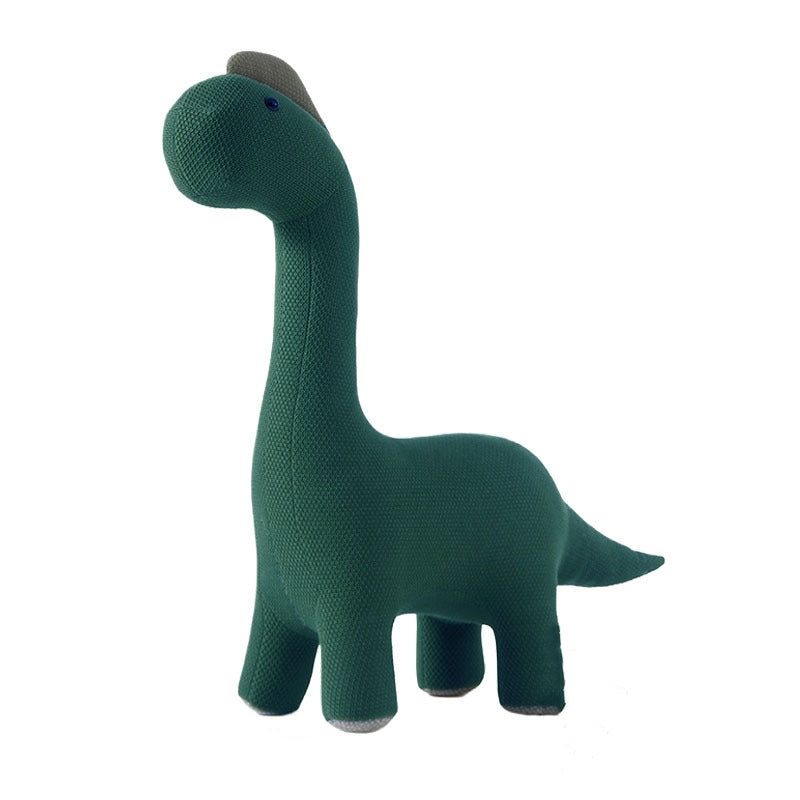 Modern Green Dinosaur-Shaped Knitted Kids Chair - 6