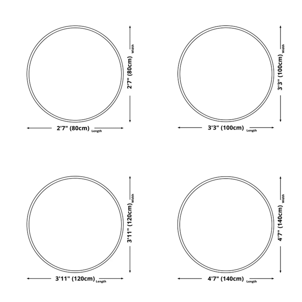 Abstract Modern Round Polyester Apricot Area Rug Image - 15