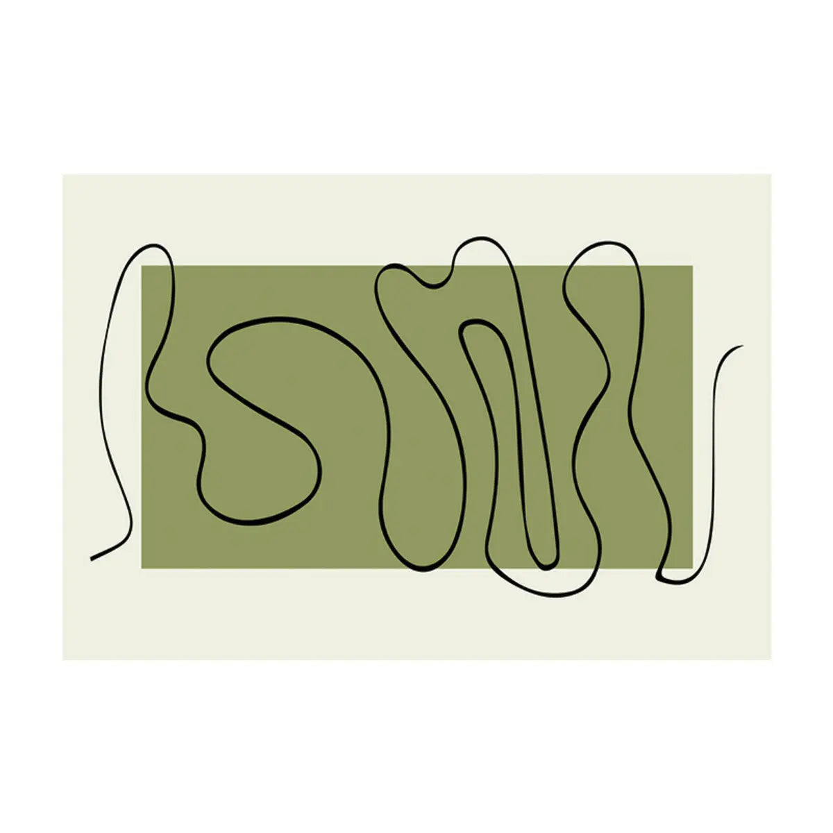 Abstract Rectangular Fabric Apricot Easy Care Area Rug Image - 10