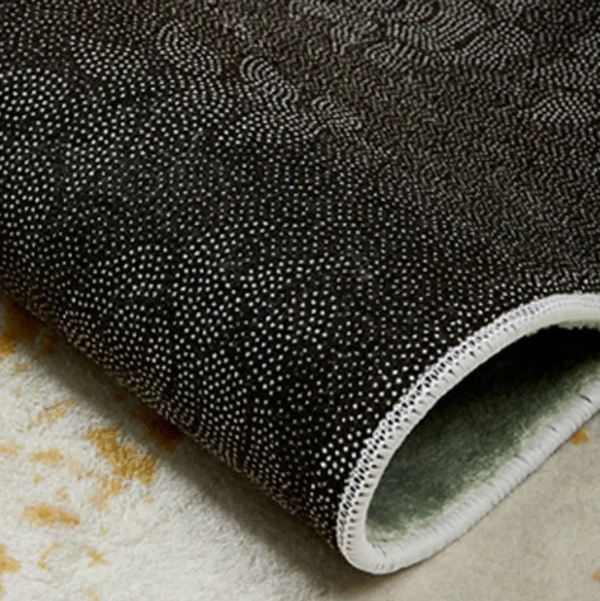 Abstract Rectangular Fabric Apricot Easy Care Area Rug Image - 11