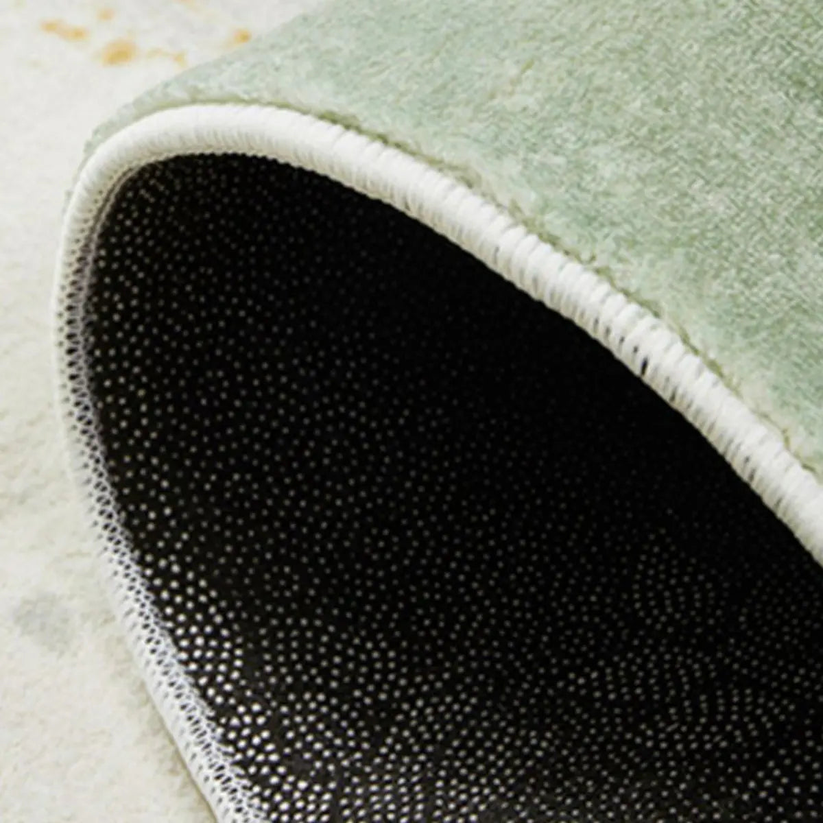 Abstract Rectangular Fabric Apricot Easy Care Area Rug Image - 12