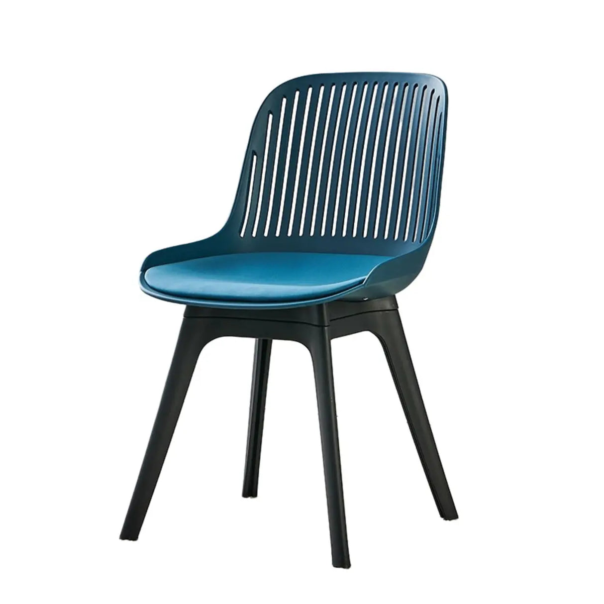Acrylic Slat Low Back Side Chair Armless Dining Chair Image - 9