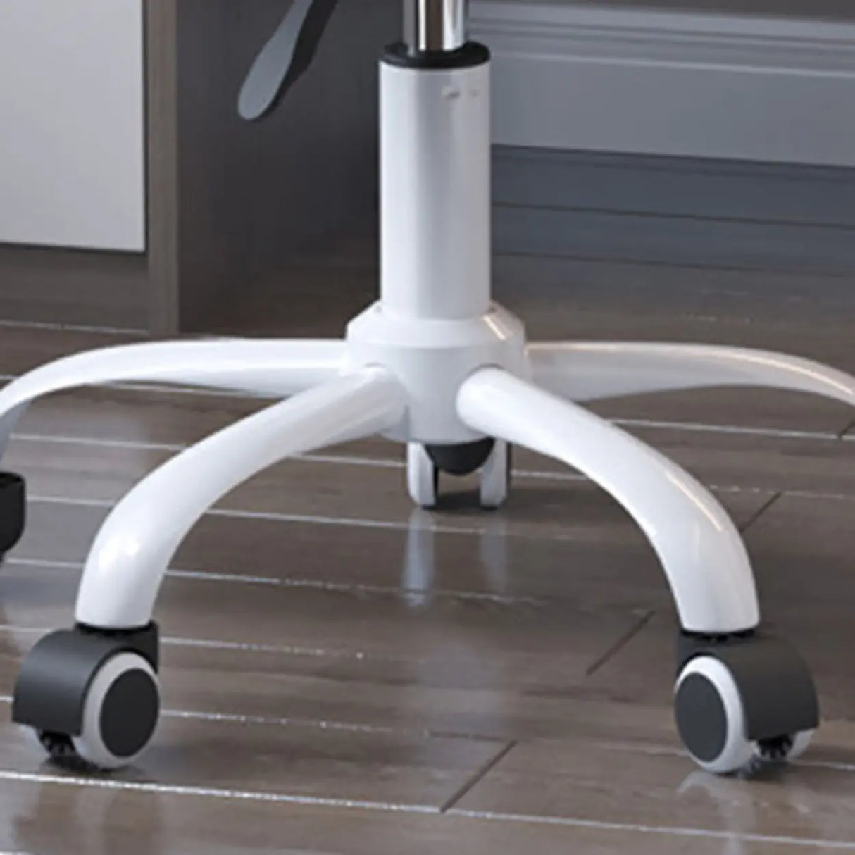 Adjustable and Swivel Pink Velvet Office Chair with Cushion Image - 14