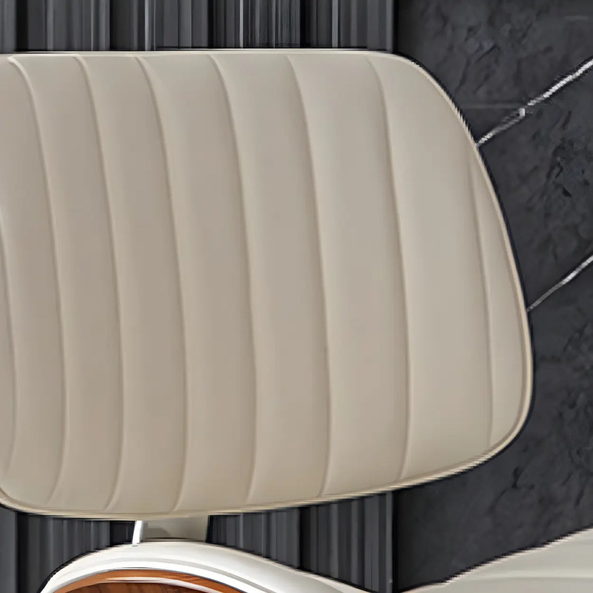 Adjustable Armless Bucket Leather Swivel Bar Stool Image - 12