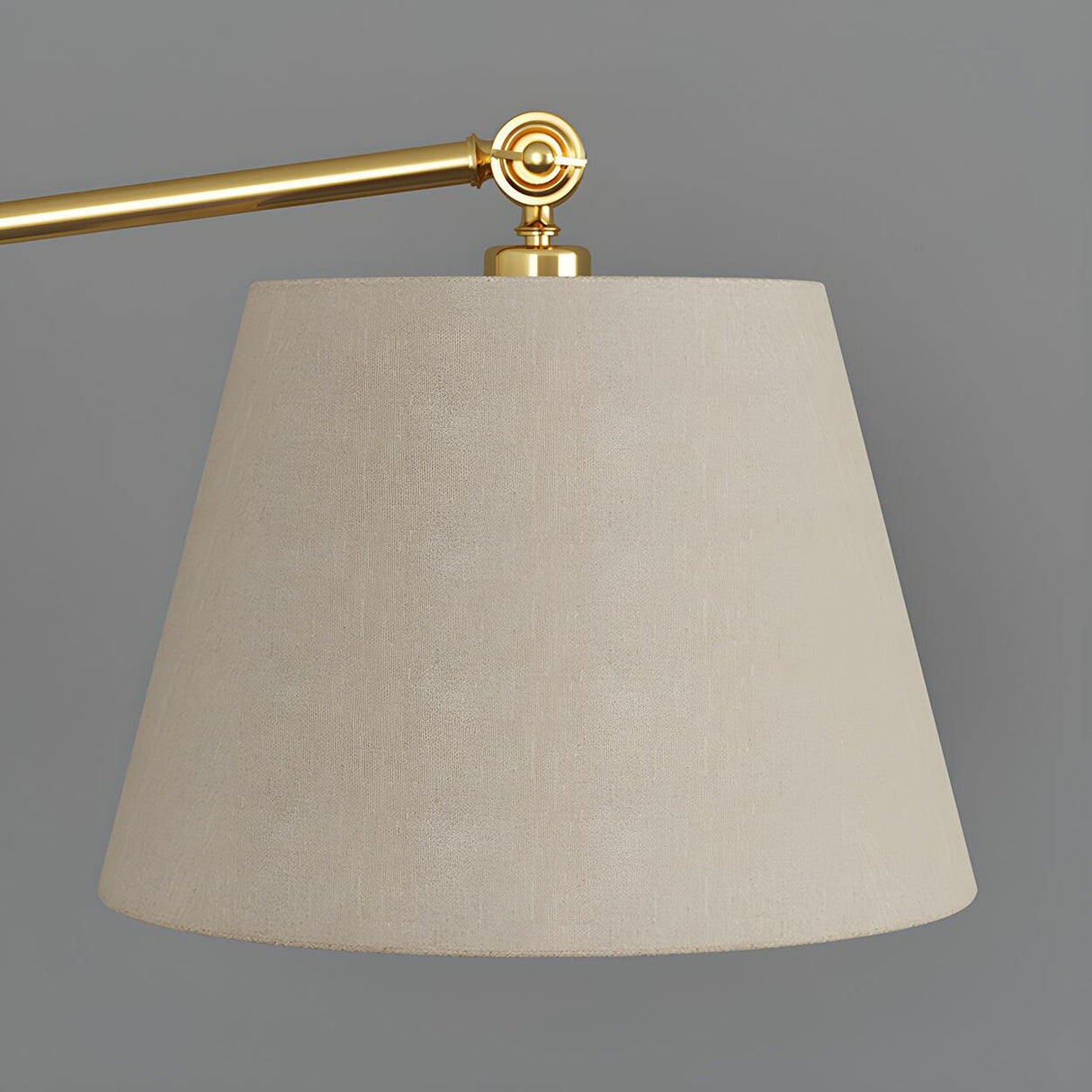 Adjustable Barrel Modern Black and Gold Floor Lamp Image - 13