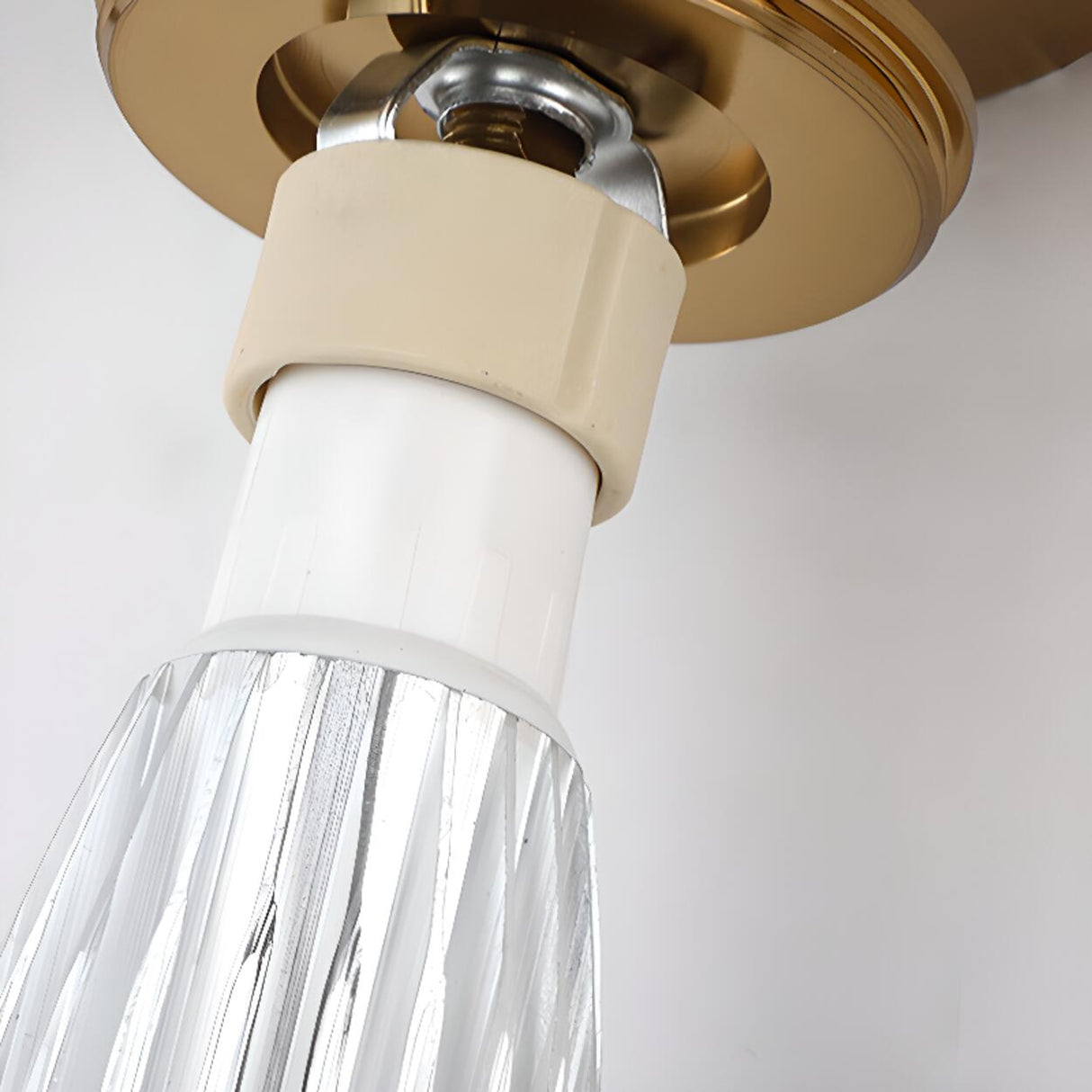 Adjustable Bedside Black and Gold Ring Wall Sconce Image - 18