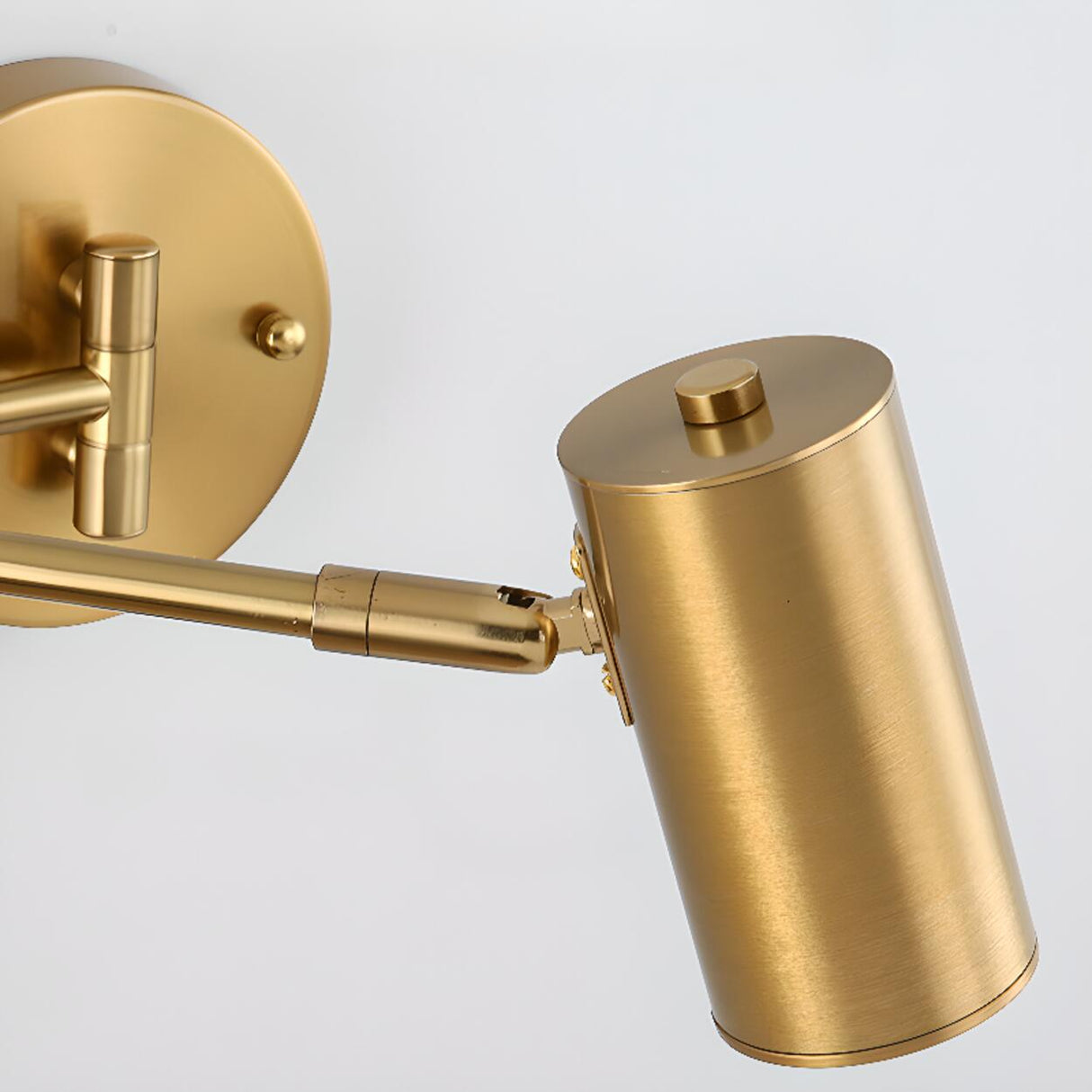 Adjustable Cylinder Metal LED Swing Arm Sconce Light Image - 13