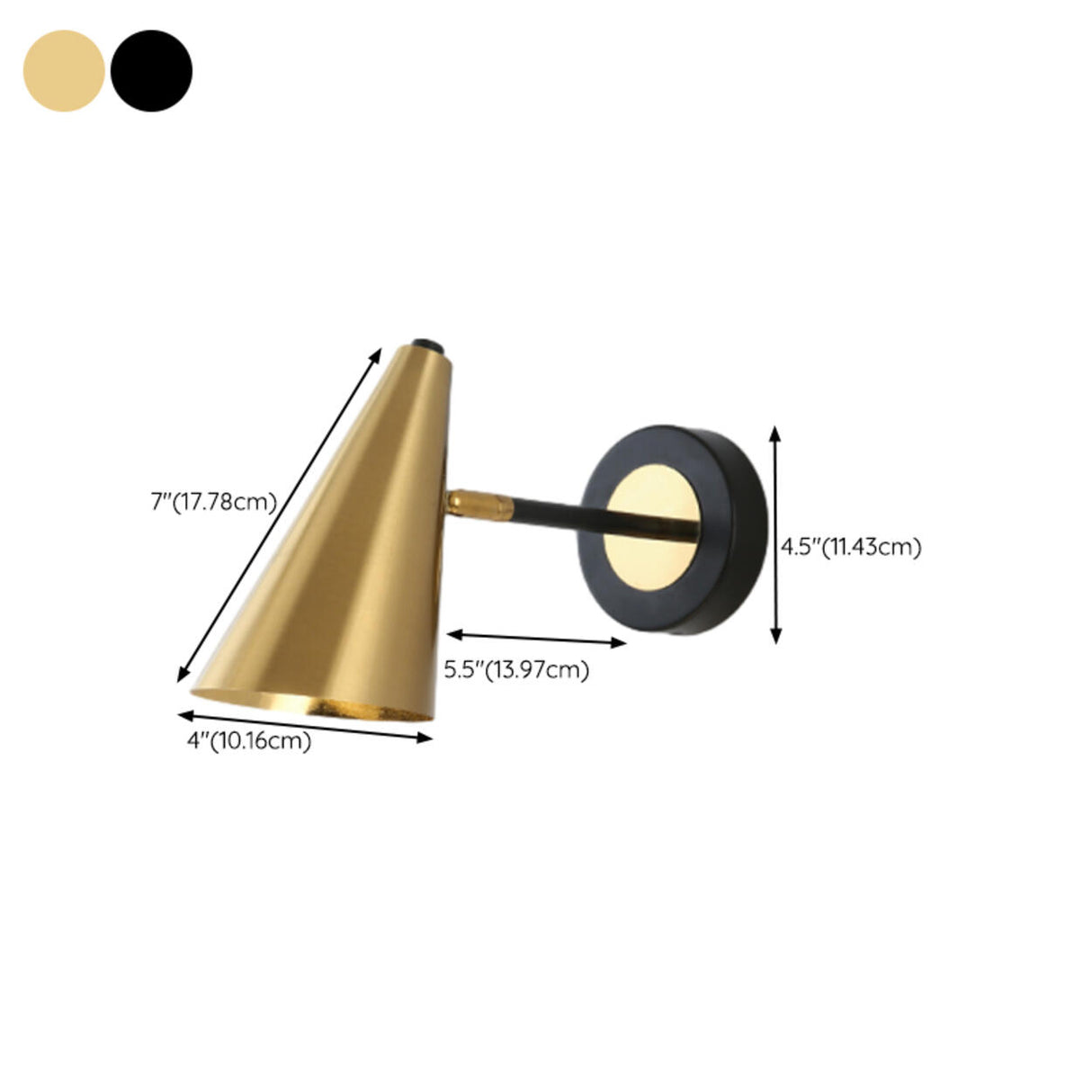 Adjustable Cylinder Metal LED Swing Arm Sconce Light Image - 15