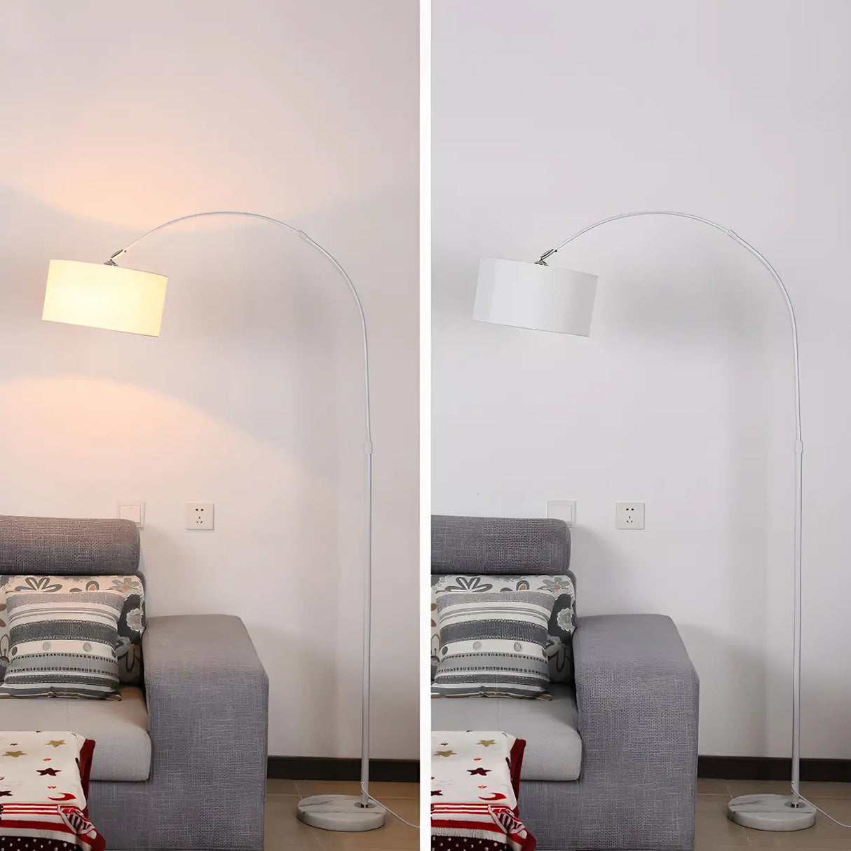 Adjustable Decorative Rainbow Cylinder Metal Floor Lamp Image - 18