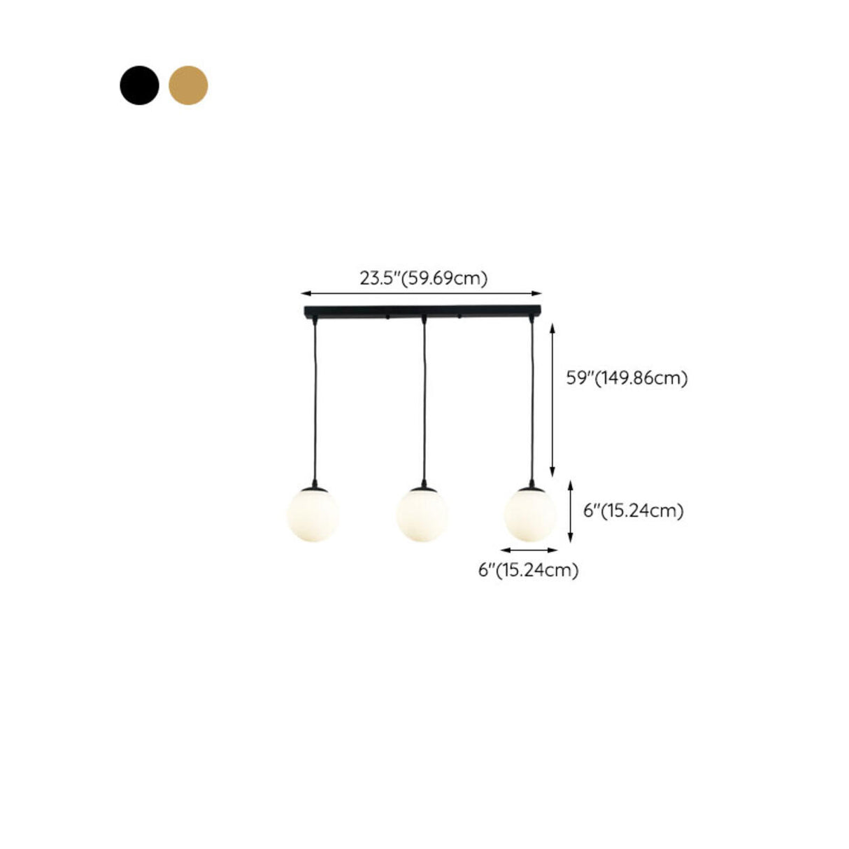 Adjustable Elegant Glass Globe Island Ceiling Light