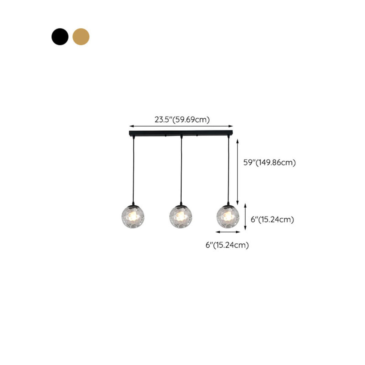 Adjustable Elegant Glass Globe Island Ceiling Light Image - 14