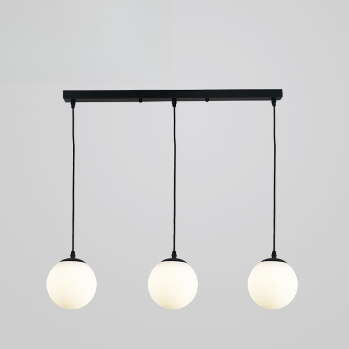 Adjustable Elegant Glass Globe Island Ceiling Light Image - 4