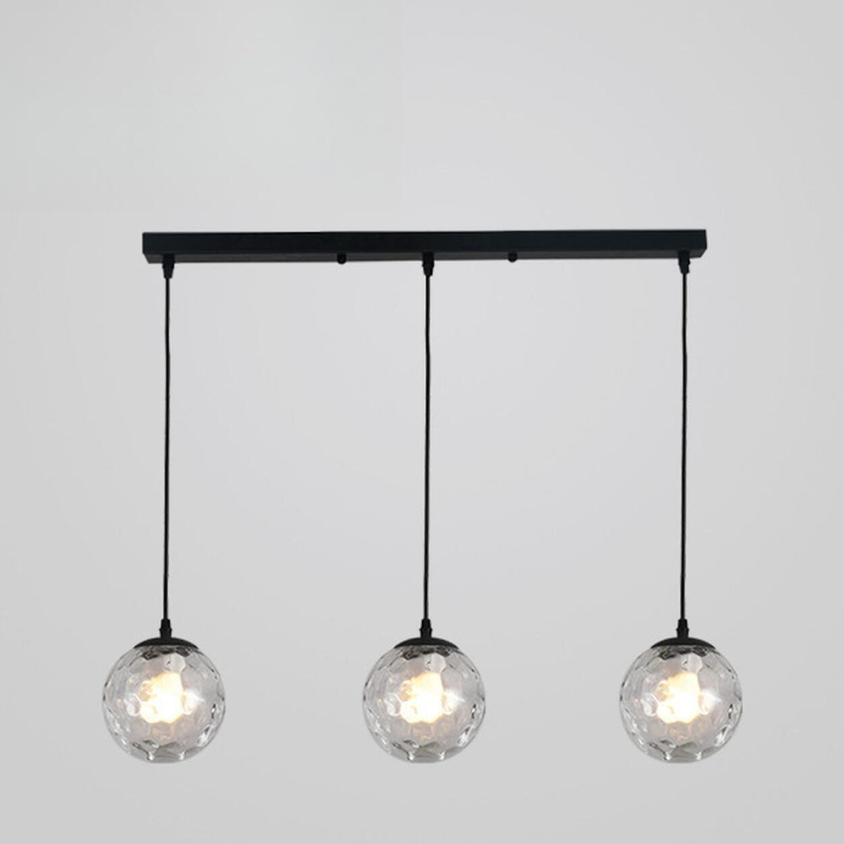 Adjustable Elegant Glass Globe Island Ceiling Light Image - 7