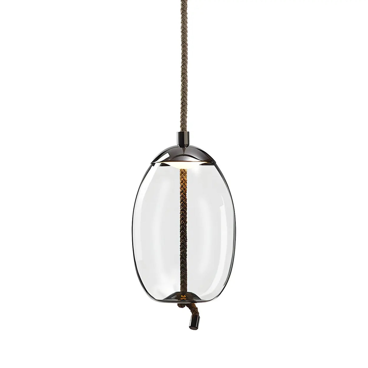 Adjustable Glass Geometric Pendant Light with Canopy Image - 13