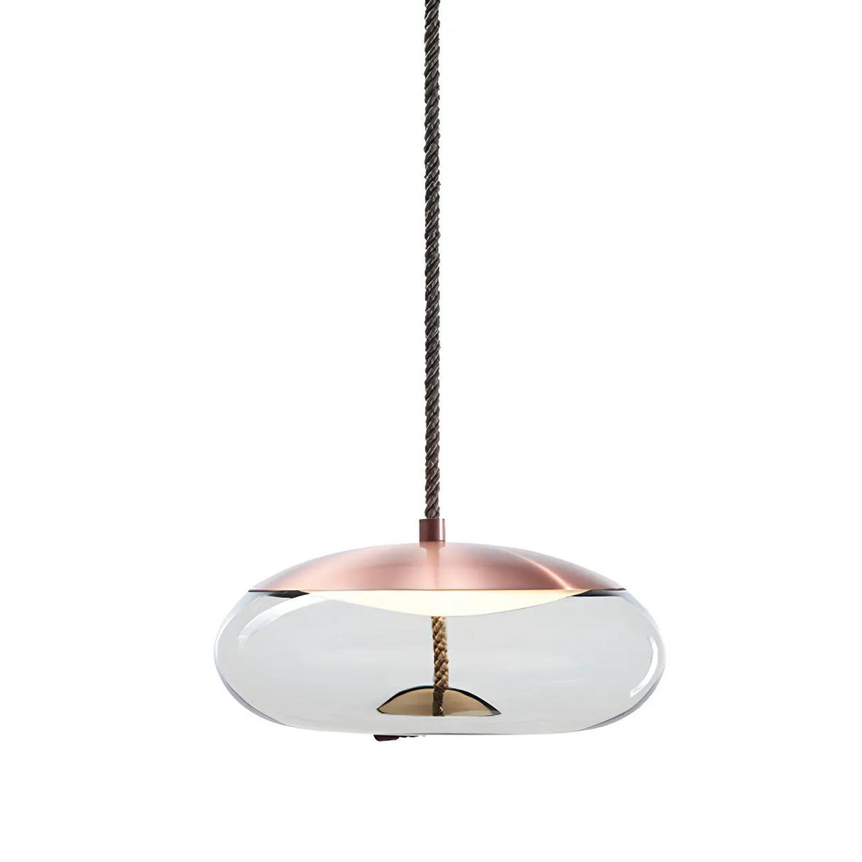 Adjustable Glass Geometric Pendant Light with Canopy Image - 15