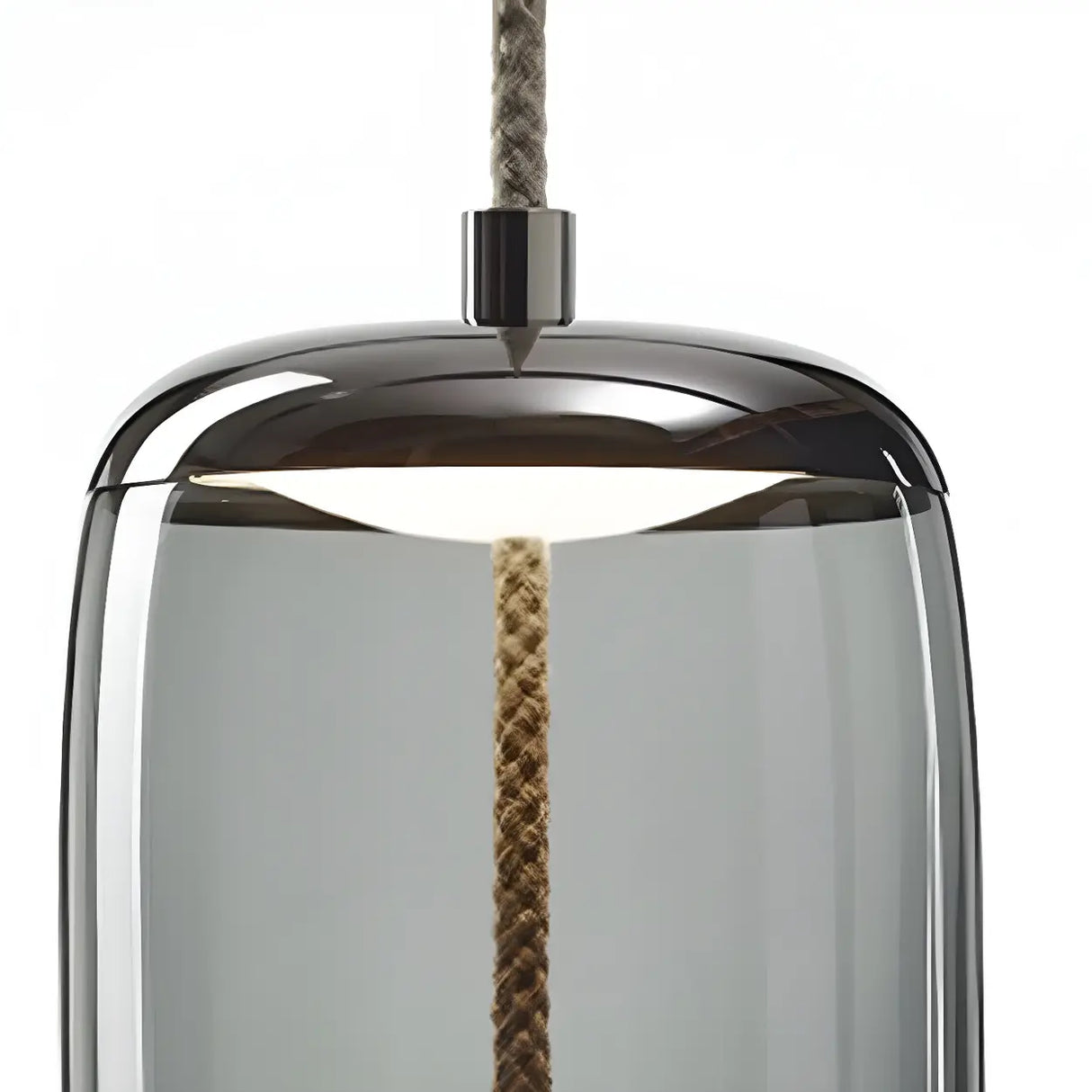 Adjustable Glass Geometric Pendant Light with Canopy Image - 19