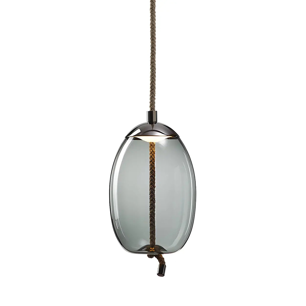 Adjustable Glass Geometric Pendant Light with Canopy Image - 22