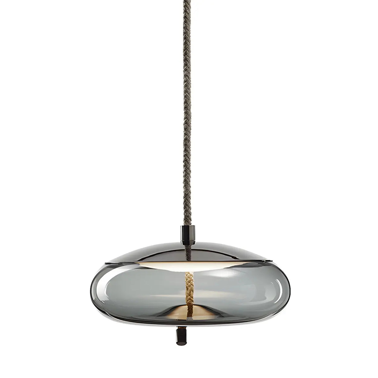 Adjustable Glass Geometric Pendant Light with Canopy Image - 24