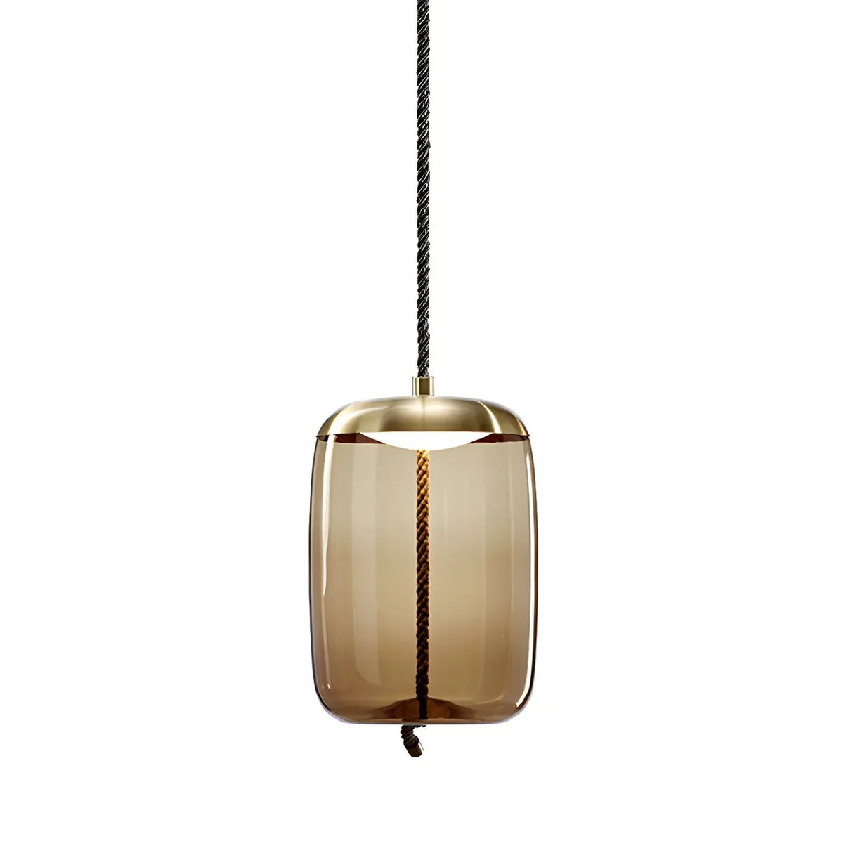 Adjustable Glass Geometric Pendant Light with Canopy Image - 28