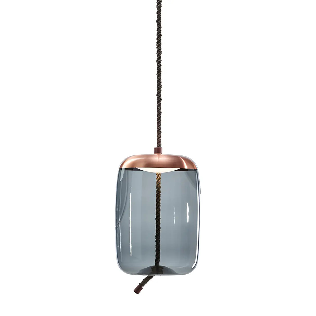 Adjustable Glass Geometric Pendant Light with Canopy Image - 3