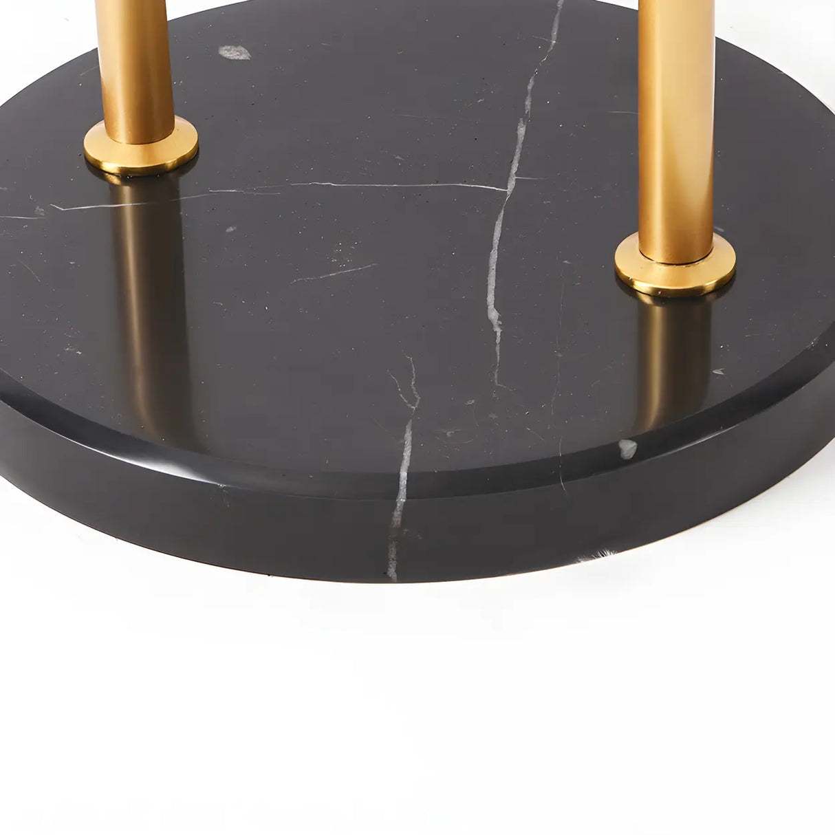 Adjustable Globe Modern Black Arc Floor Lamp with Shelf Image - 11