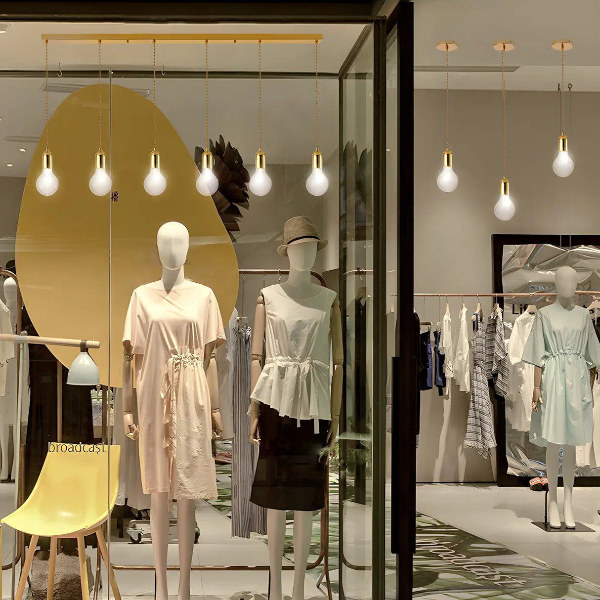 Adjustable Globe Shadeless Metal Rope Pendant Light Image - 17