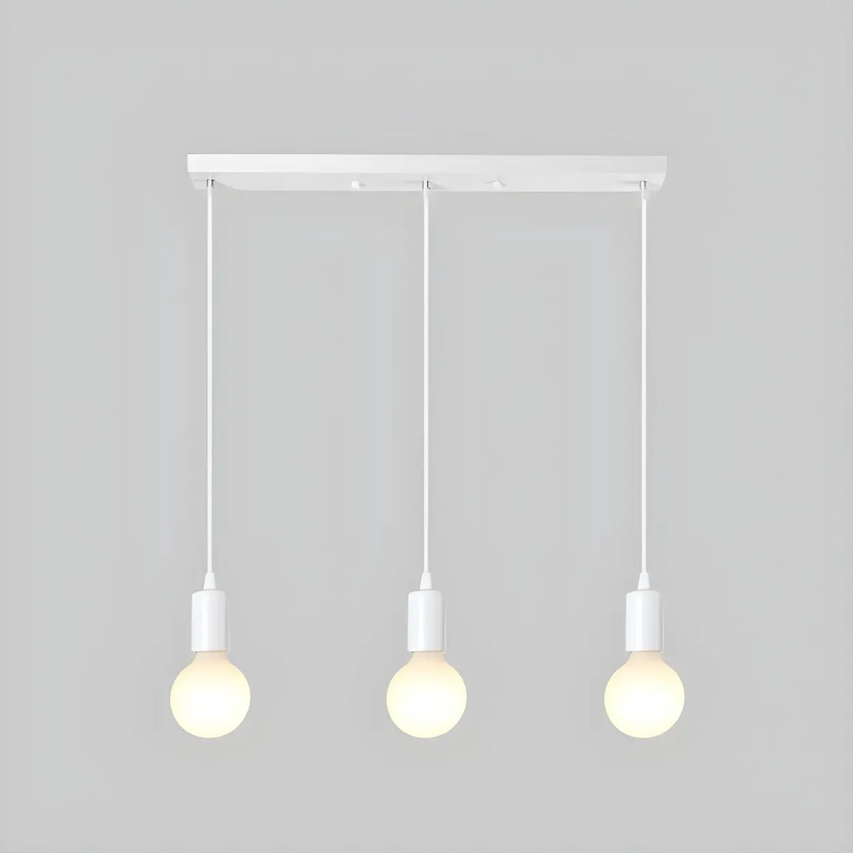 Adjustable Globe Shadeless Metal Rope Pendant Light Image - 23
