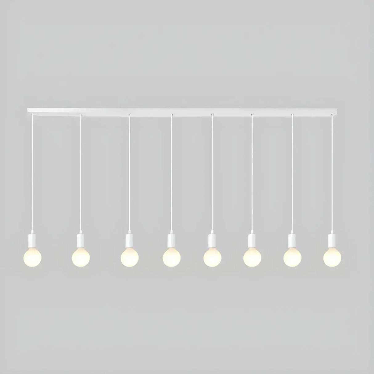 Adjustable Globe Shadeless Metal Rope Pendant Light Image - 27