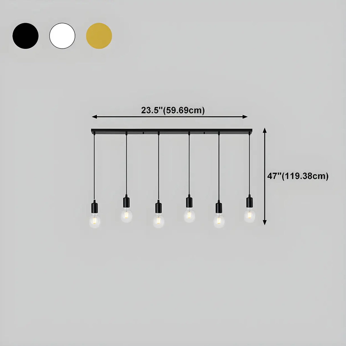 Adjustable Globe Shadeless Metal Rope Pendant Light Image - 31