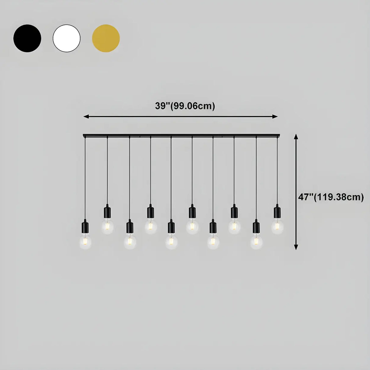 Adjustable Globe Shadeless Metal Rope Pendant Light Image - 33